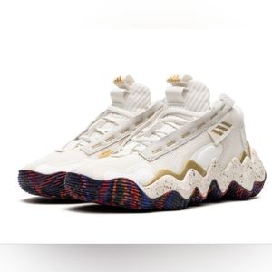 Adidas Exhibit B MEN'S Gold and White Athletic Shoes with Sleek Design